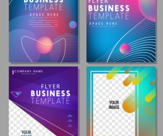 Business Flyer Templates Dynamic Design Colorful Modern Decor