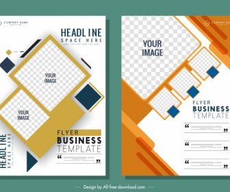Business Flyer Templates Modern Flat Geometric Decor