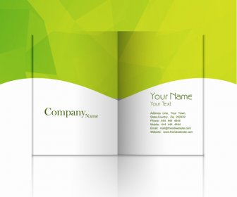 Business Fold Flyer Professional Template With Corporate Brochure Or Card Presentation Design