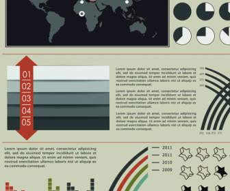 Bisnis Infographic Dan Diagram Vektor Grafis