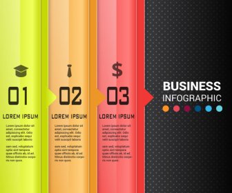 Bisnis Infographic Vektor Desain Dengan Gaya Modern
