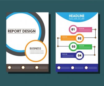 보고서 서식 파일 재계와 Infographic 스타일
