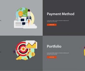 Business Stages Concepts With Various Styles Illustration