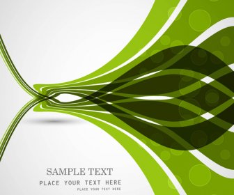 Business Technology Colorful Green Wave Vector Design