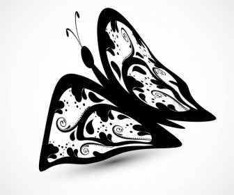 Butterfly Artistic Styles Vector Background