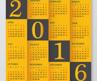 Calendar 2016 Template