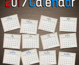 Kalender 2017 Template Pin Tabel