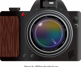 Kamera-Symbol Closeup Klassische Design