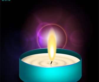 Candle Fire Abstract Background