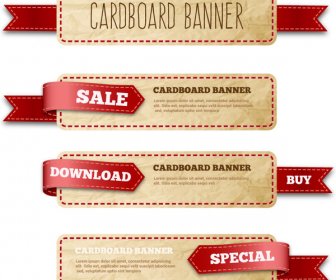 Cardboard Banner Ribbon