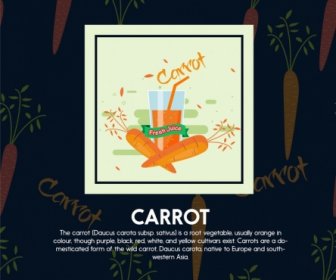 Carrot Background Repeating Decoration Juice Glass Icon