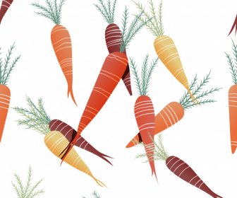 胡蘿蔔圖案五顏六色的平面設計