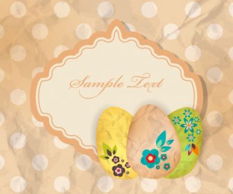 Cartoon Color Eggs Illustration Background Vector