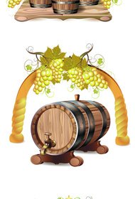 Cask Wine Vector Graphic