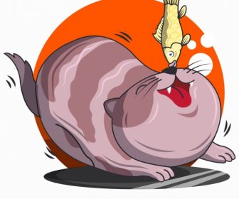ícone Do Gato Esboço Engraçado Do Personagem Dos Desenhos Animados