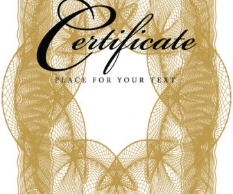 Certificado Do Laço Quadros Projeto Vector