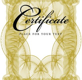 Certificate Lace Frames Design Vector