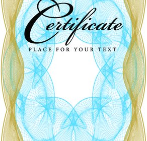 Certificate Lace Frames Design Vector