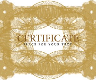 Certificato Di Pizzo Cornici Design Vettore