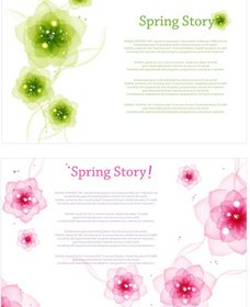 Charm Spring Flower Background Art Vector