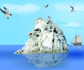 ناقلات تصميم المناظر الطبيعية البحر الساحر