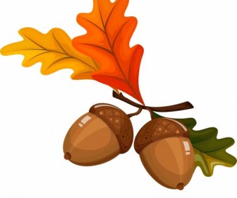 Chestnut Icon Shiny Colored Sketch