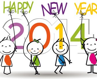 Child And New Year14 Vector