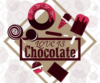 巧克力廣告蛋糕糖果奶油圖示裝飾品
