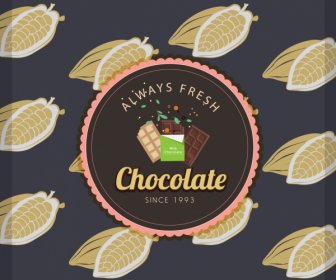 Schokolade Werbung Cocoa Obst Symbol Klassische Dichtung Dekor