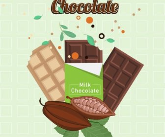 Chocolate Advertising Modern Colored Design