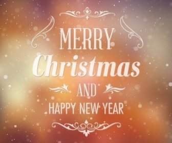 Christmas And New Year Background Light Vector Dot