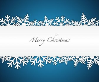Christmas Background With Snowflakes And Space For Text