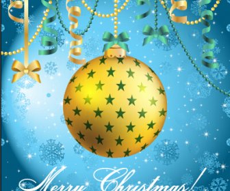 Christmas Balls With Confetti15 New Year Background Vector