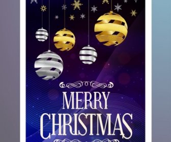 Рождественские баннер звезды сфере иконы Боке фиолетовый фон