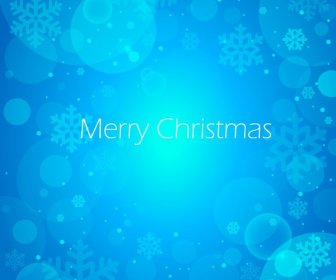 Christmas Blue Background Abstract Vector Illustration