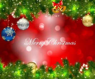 Christmas Card Background Vector Graphic