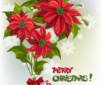 Christmas Flowers Vetor Graphics