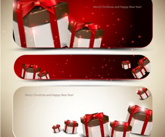 Christmas Gifts Elements Art Vector Graphic