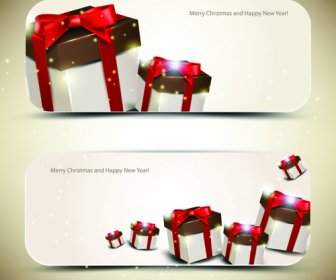Christmas Gifts Elements Art Vector Graphic
