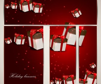 Christmas Gifts Elements Art Vector Graphic