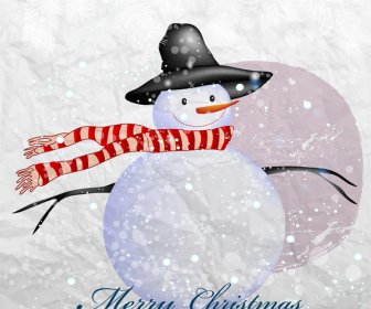 Christmas Greeting Card Design With Santa Claus Background