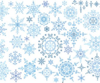 Christmas Snowflake Ornaments Elements Vector