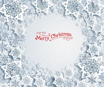 Christmas Snowflakes Backgrounds Vector