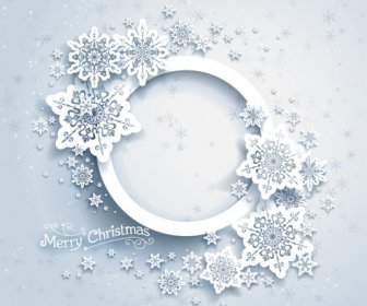 Christmas Snowflakes Backgrounds Vector