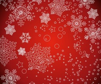 Gráfico De Vetor De Flocos De Neve De Natal