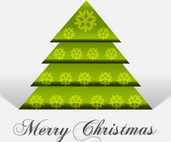 Christmas Tree Bright Colorful Vector Background