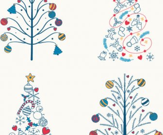 Симпатичные Рождественская елка дизайн