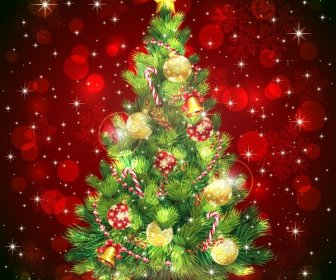 Noel Ağacı Vektör Görüntü