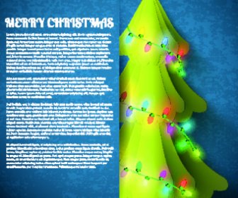 Christmas Tree With Christmas Background