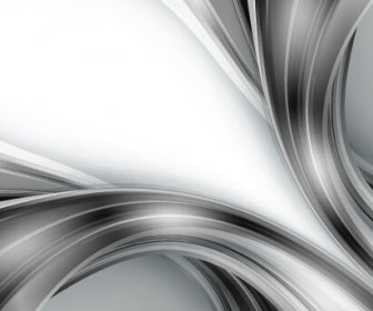 Chrome Wave With Abstract Background Vector